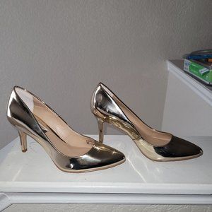 INC gold heels